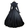 Women's Carnival Victorian Long Sleeves Ruffle Button Retro Costumes