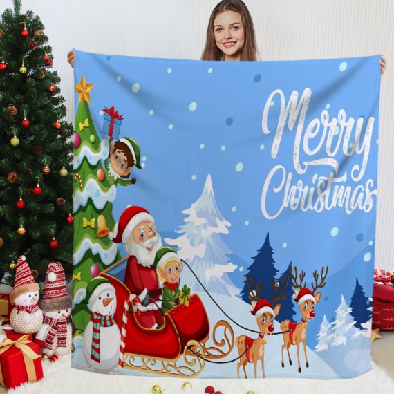 Christmas 70 x 86-in Throw Blanket