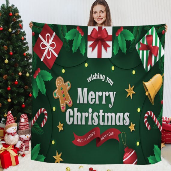 Christmas 70 x 86-in Printed Throw Blanket