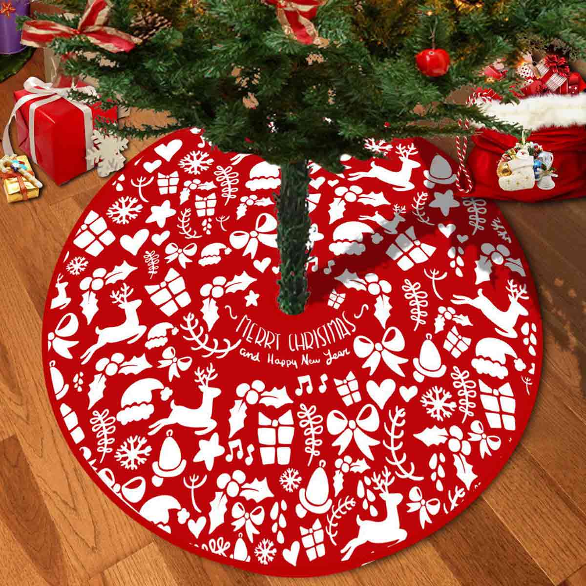 Merry Christmas Tree Skirt MYanimec