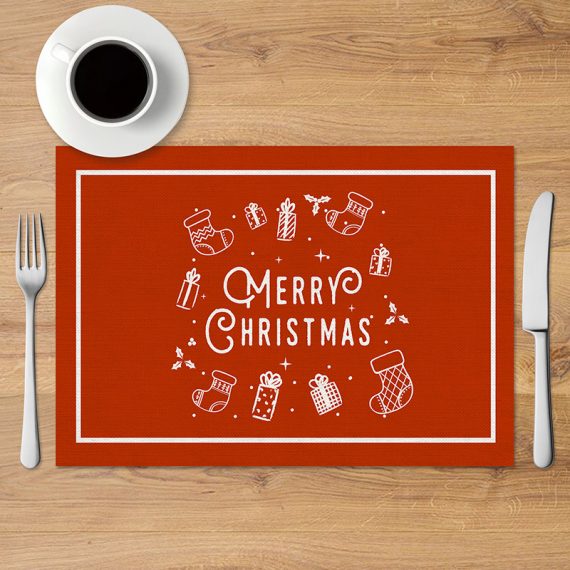 Christmas Decorative Printed Placemats