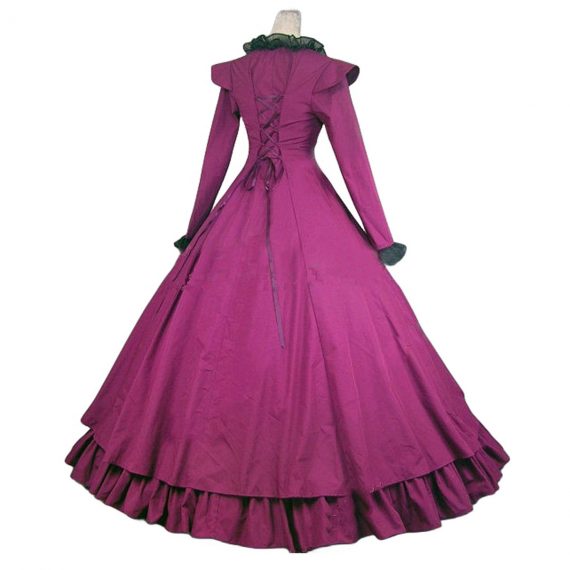 Women’s Victorian Era Clothing Long Baroque Costume - MYanimec