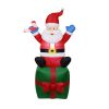 Happy Santa Claus With Gifts Inflatable Christmas Decorations