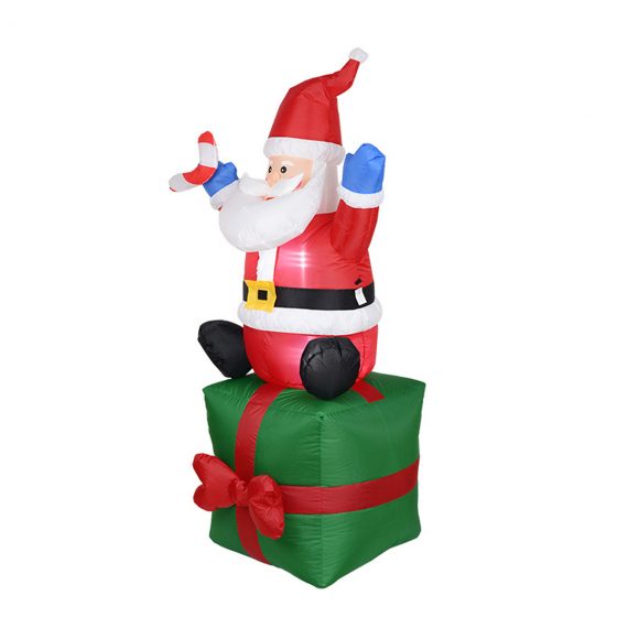 Happy Santa Claus With Gifts Inflatable Christmas Decorations