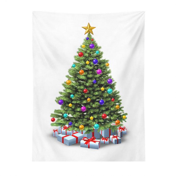 Christmas Bedside Print Tapestry