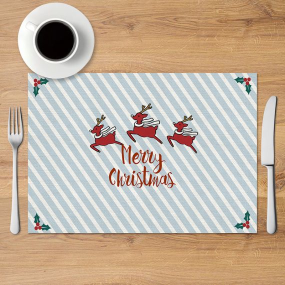 Christmas Festive Decorative Printed Placemats