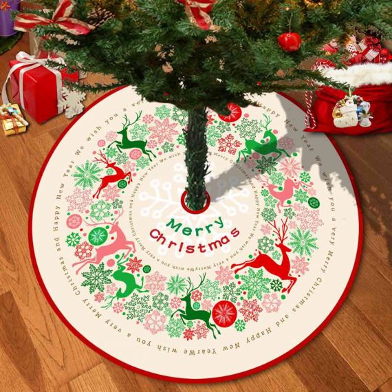 Happy Merry Christmas Tree Skirt