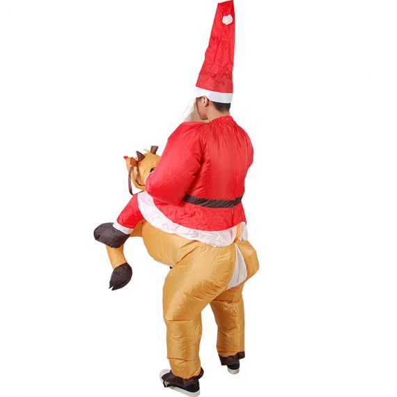 Riding Reindeer Inflatable Christmas Costume
