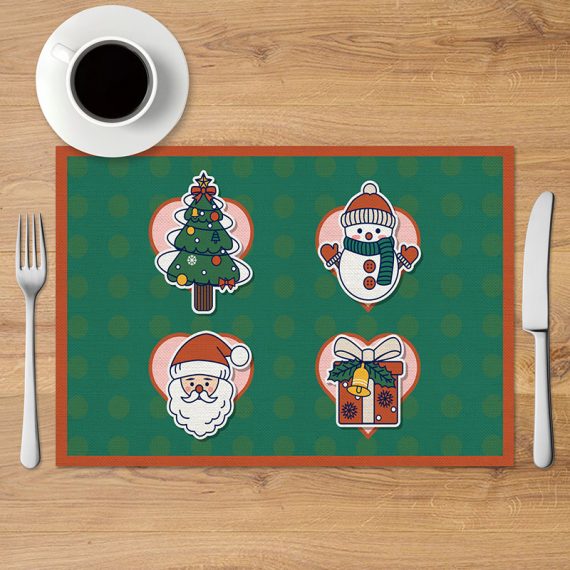 Christmas Festive Atmosphere Home Decoration Placemat