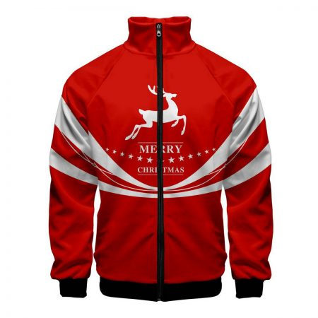Adult Black Christmas Deer Jacket
