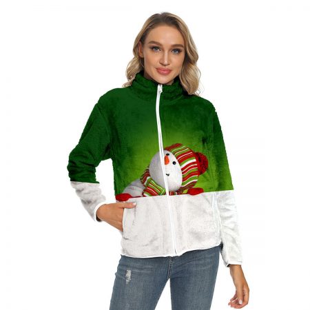 adult christmas jacket snowman print coat (copy)