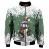 Adult Green Christmas Snowman Jacket