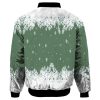 Adult Green Christmas Snowman Jacket