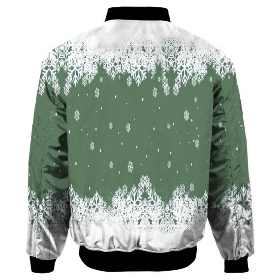 Adult Green Christmas Snowman Jacket