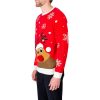 Adult Red Elk Christmas Ugly Sweaters