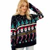 Black Cute Ugly Christmas Sweater