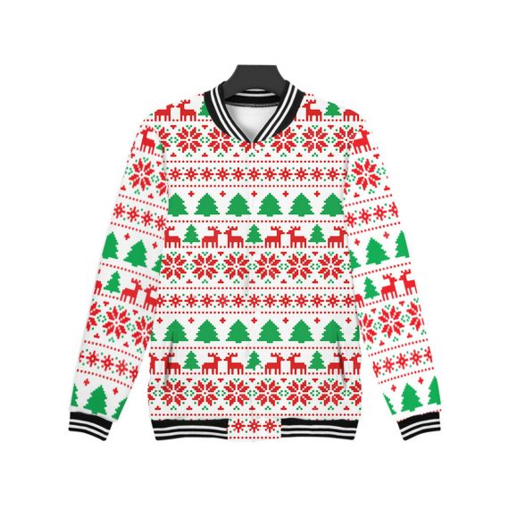 Christmas Jacket Unisex Baseball Coat