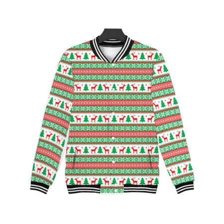 Christmas Jacket Unisex Baseball Coat