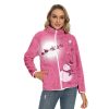 Christmas Snowman Print Jacket