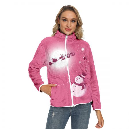 Christmas Snowman Print Jacket