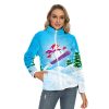 Christmas Snowman Print Jacket