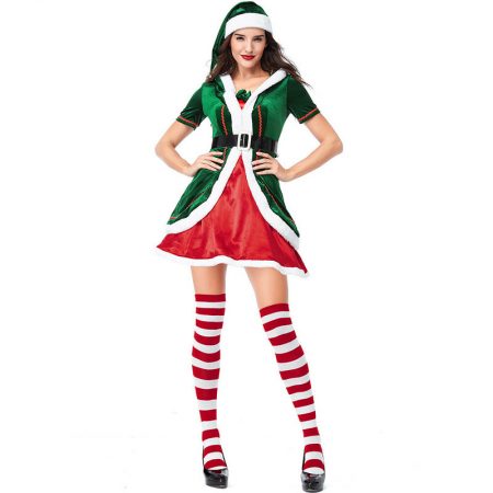 Elf Costume Christmas Outfit For Women