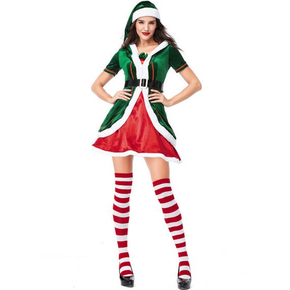 Elf Costume Christmas Outfit For Women