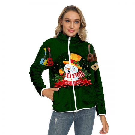 Female Adult Christmas Snowman Jacket