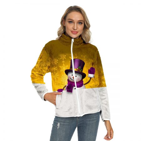 new christmas snowman print jacket for women (copy)