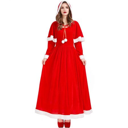 Female Red And Green Christmas Dress