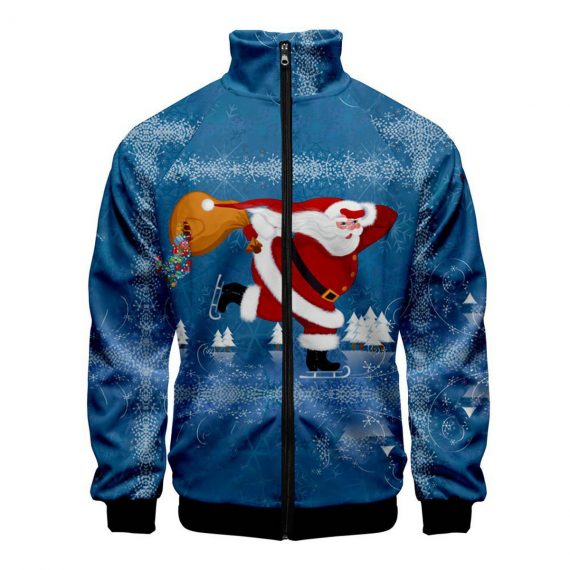 Mens Christmas Jacket Santa Claus Coat