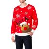 Mens Elk Ugly Christmas Sweater