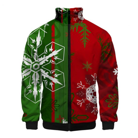 Mens Red And Green Christmas Jacket