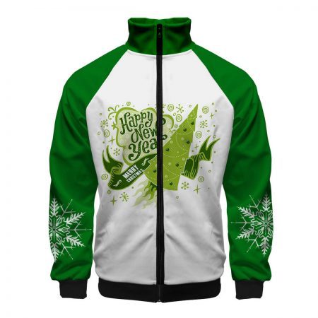 red and green christmas tree jacket for mens