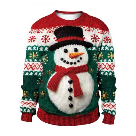 Snowman Ugly Christmas Sweater For Men