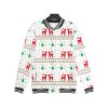Unisex Christmas Elk Jacket Baseball Uniform