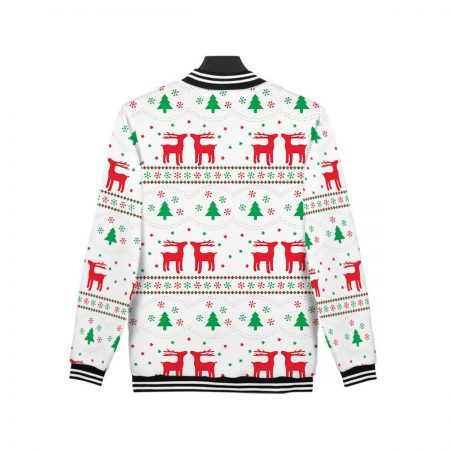 unisex christmas elk jacket baseball uniform