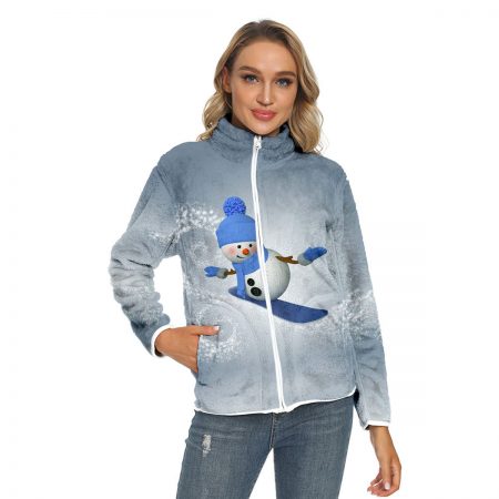 Adult Christmas Jacket Snowman Print Coat