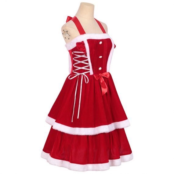 Womens Medieval Christmas Dress - MYanimec